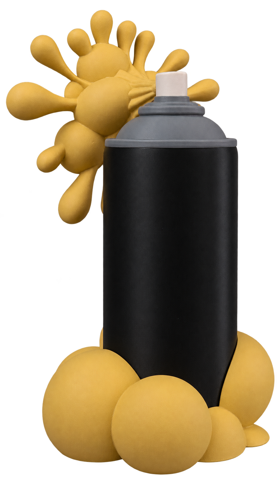 Bomboletta nera con splash color ocra